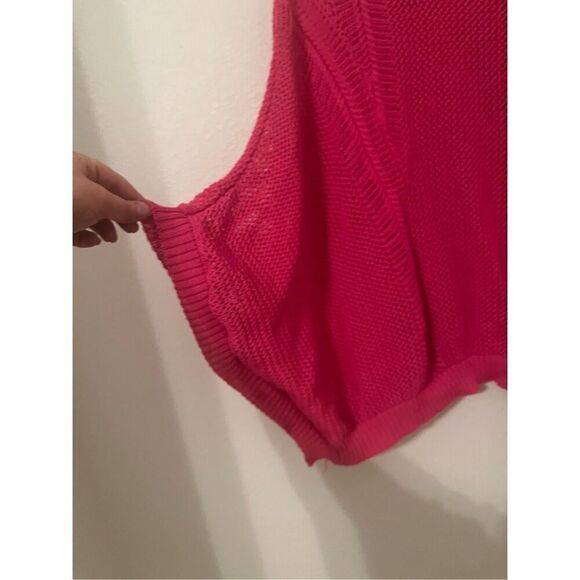 Davi & Dani BATWING LOOSE FIT HOLLOW OUT COVER UP SWEATER - Picture 5 of 5